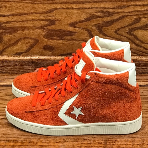Converse PL 76 Mid Orange Fire Egret Shoes - Picture 1 of 6